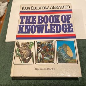 Vintage 1982 “The Book of Knowledge,” oversized Hardcover